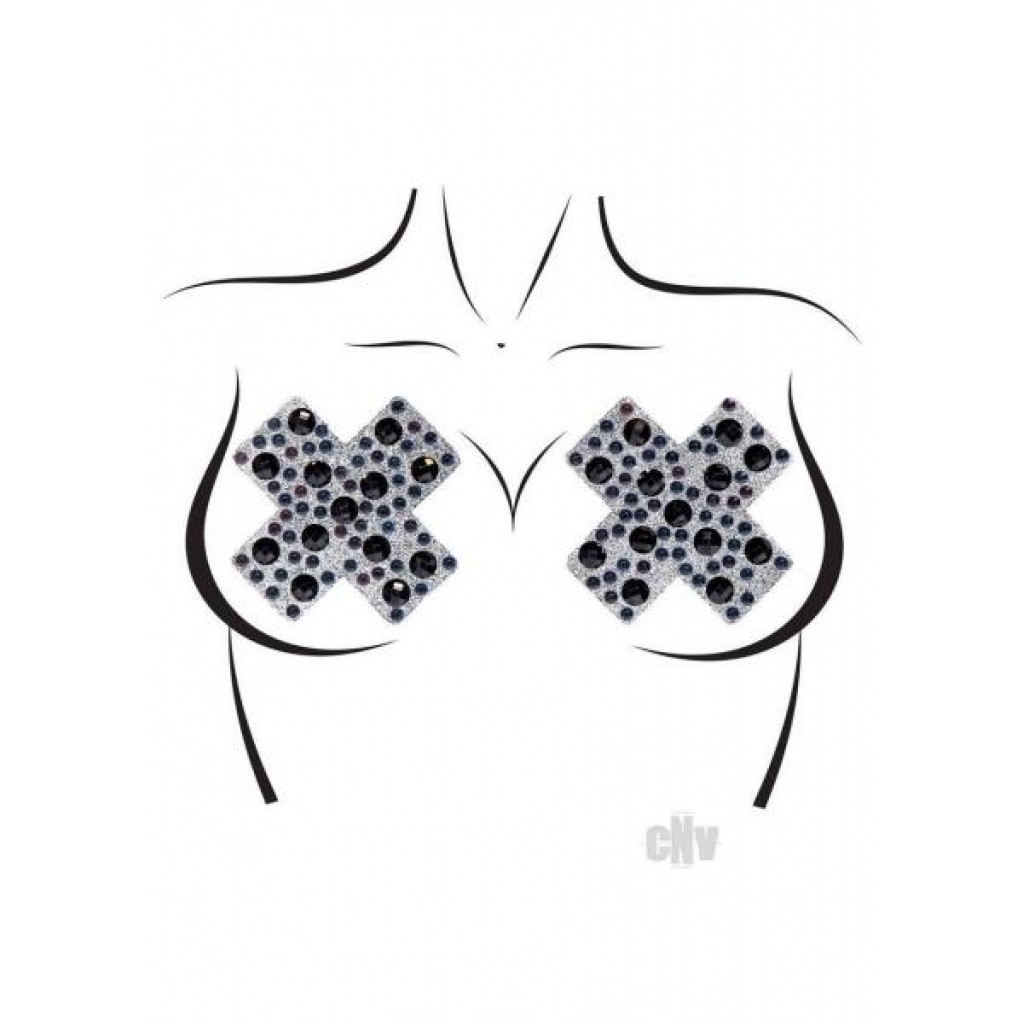 X Factor Nipple Jewel Stickers Os Blk - Leg Avenue Inc.