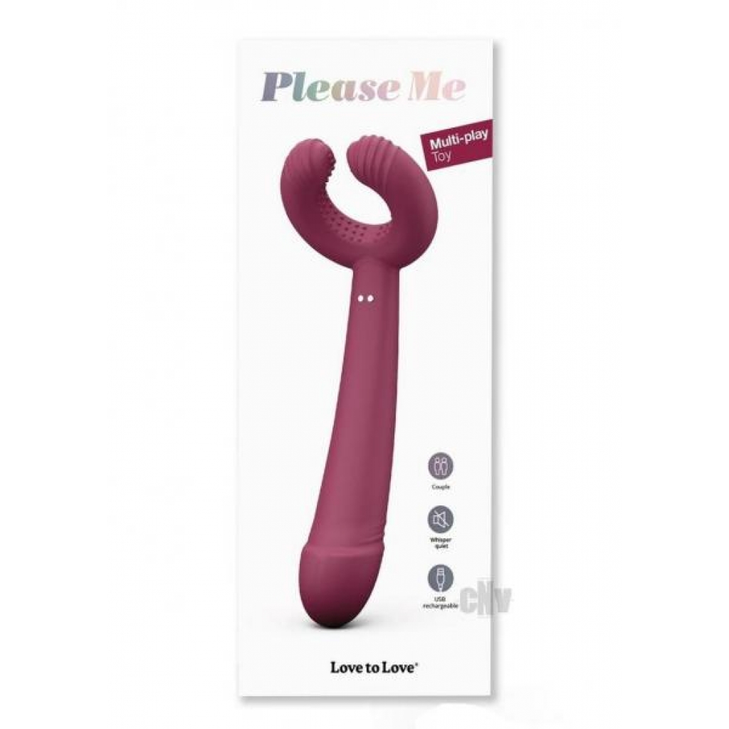 Please Me Plum Star Vibrator - Alluring Versatility