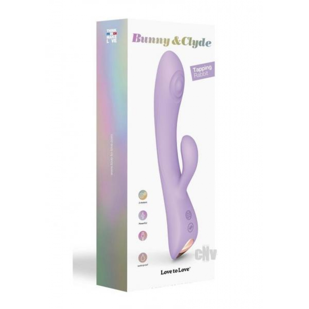 Bunny and Clyde Dual-Stimulation Vibrator in Mauve