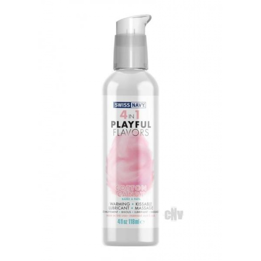 Swiss Navy 4-in-1 Cotton Candy Flavor Lube - 4oz