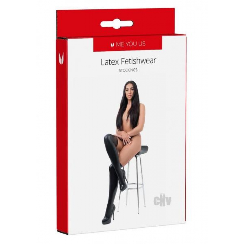 Myu Latex Stockings - Smooth Black