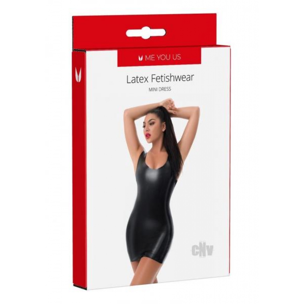 Myu Latex Mini Dress Lg Black - Abs Holdings