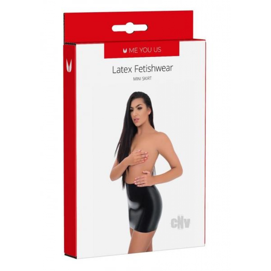 Myu Latex Mini Skirt Md Black - Abs Holdings