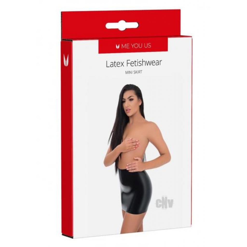 Myu Latex Mini Skirt Lg Black - Abs Holdings