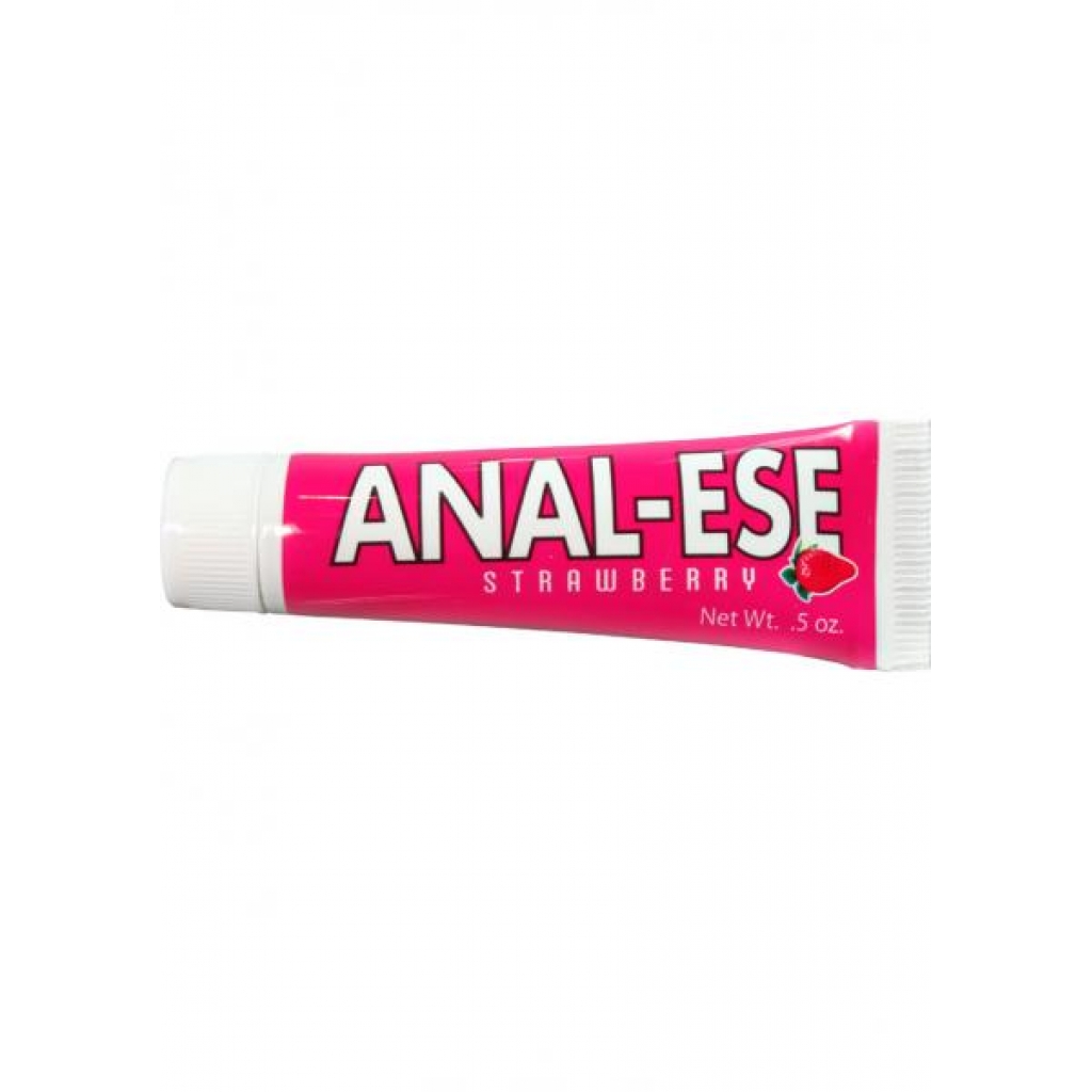 Anal Ese Flavored Desentizing Lubricant Strawberry 0.5oz - Nasstoys