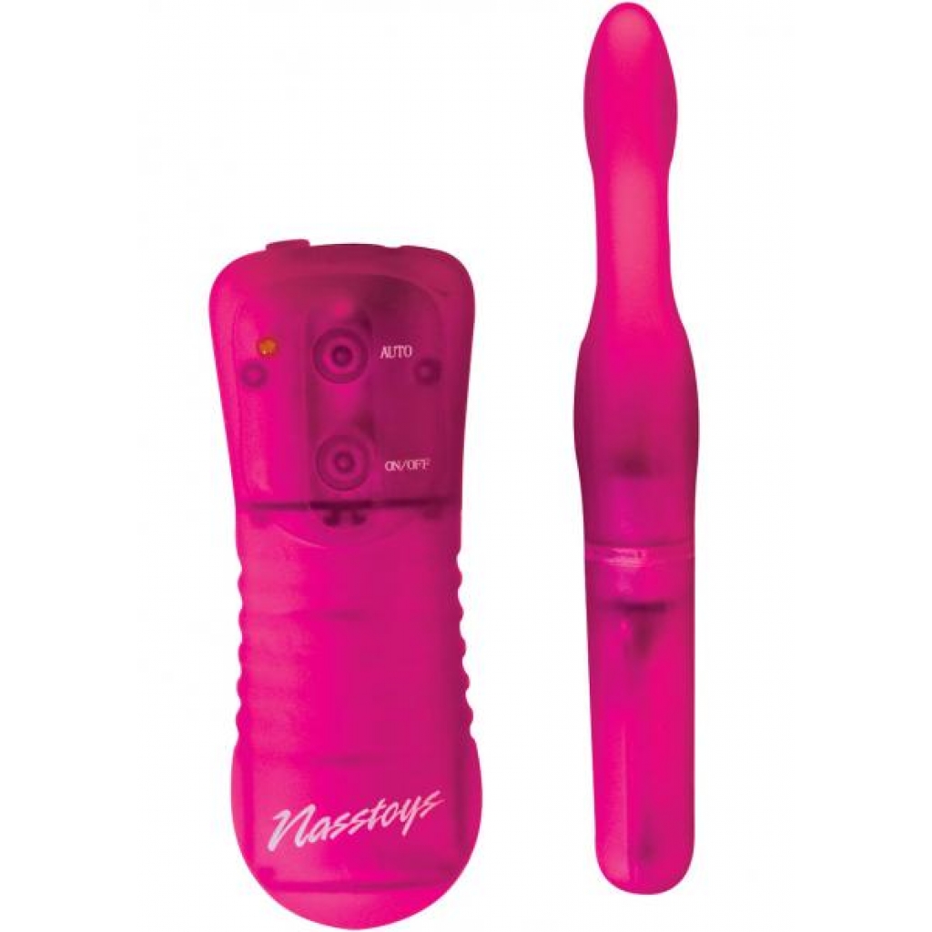 Beginner-Friendly Light-Up Anal Vibrator - Pink