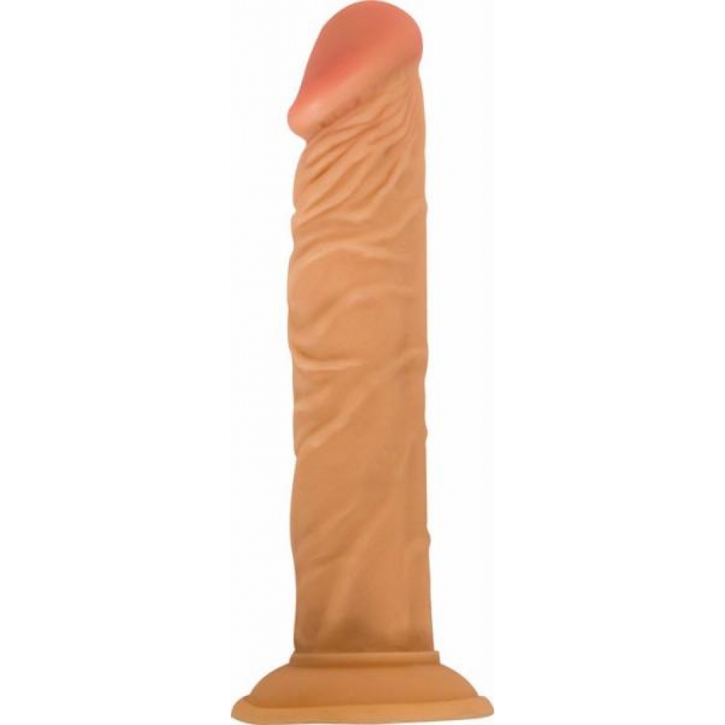 All American Whopper Vibrating 8 Inches Dildo - Beige