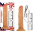 All American Whopper Vibrating 8 Inches Dildo Beige - Nasstoys