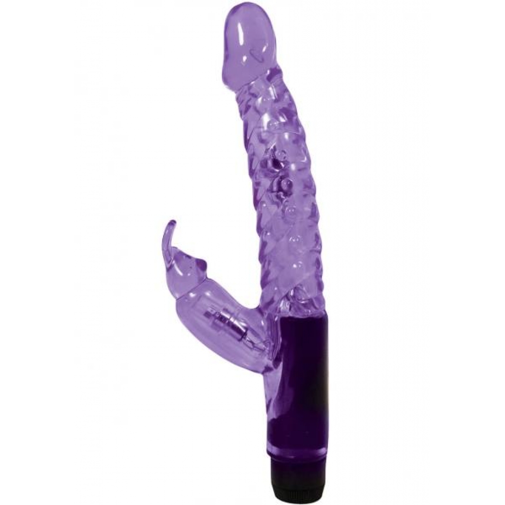 Jelly Mini Rabbit Vibro Wand 6 Inch Purple - Nasstoys