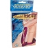 Double Penetrator Cock Ring With Bendable Dildo Purple - Nasstoys