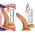 All American Whopper Vibrating 7-Inch Dildo - Balls - Beige