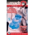 The Macho Double Ring Clitoral And Testicular Stimulation Vibrating Cockring Waterproof Blue - Nasstoys