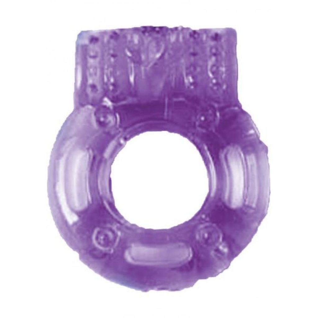 Macho Vibrating Cockring Purple - Nasstoys