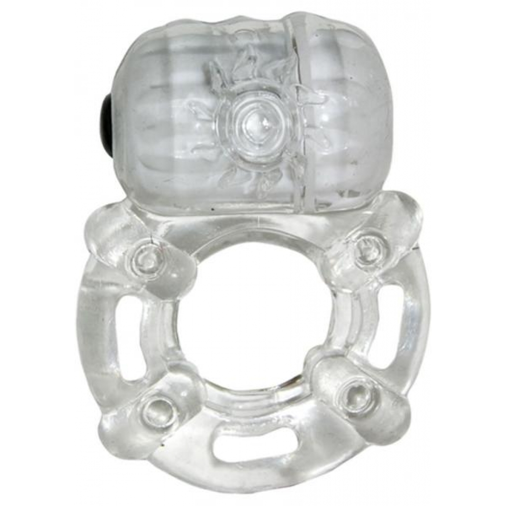 Crystal Pulsating Erection Keeper Clear Ring - Nasstoys