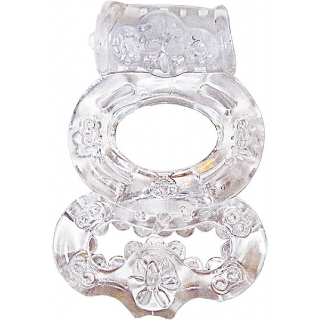 The Macho Crystal Collection Double Ring Clear - Nasstoys