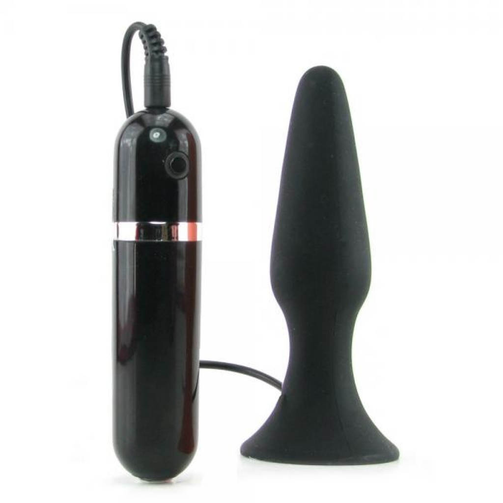 My First Silicone Surge Vibrating Butt Plug 5 Inch Black - Nasstoys