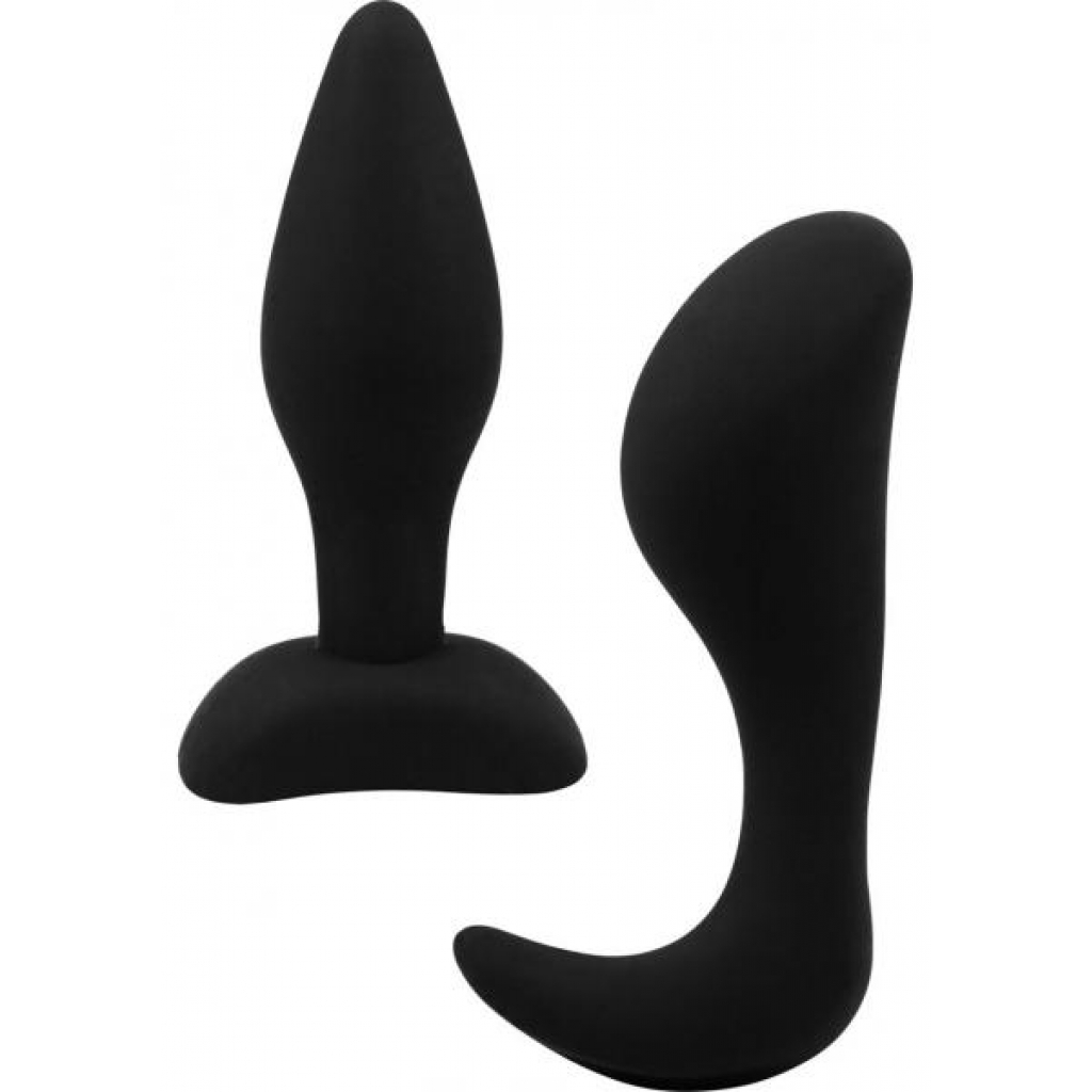 Dominant Submissive Silicone Butt Plug Waterproof Black