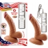 Latin American Mini Whoppers 5 inches Vibrating Dong, Balls Brown - Nasstoys