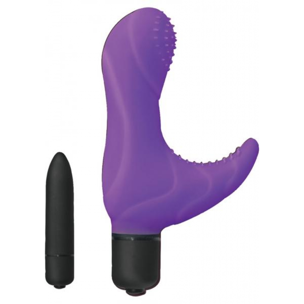 Elite Collection Silicone Climaxer Vibe - Purple (3.5 Inch)