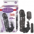 Clit Tickler Penis Extender Vibrating Sleeve Black  - Nasstoys