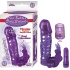 Clit Tickler Penis Extender Vibrating Sleeve Purple - Nasstoys