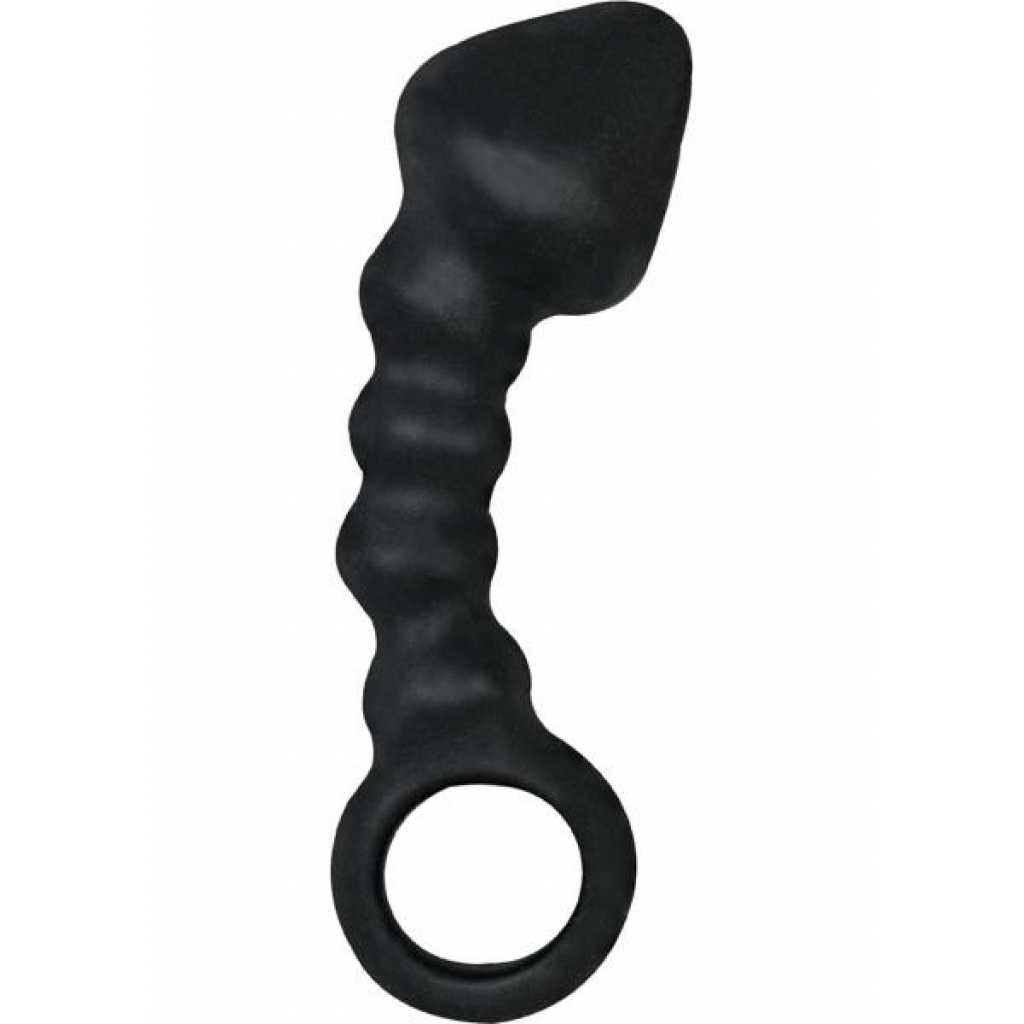 Ram Anal Trainer #3 Silicone Anal Beads 5.5 Inch - Black - Nasstoys