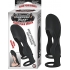 Sleek Silicone Penis Sheath - Black - Nasstoys