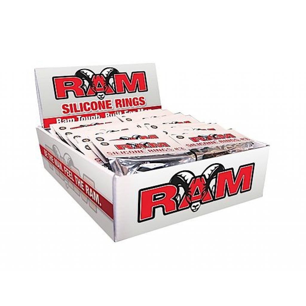 Ram Silicone Rings Pop Box 24 Display - Nasstoys