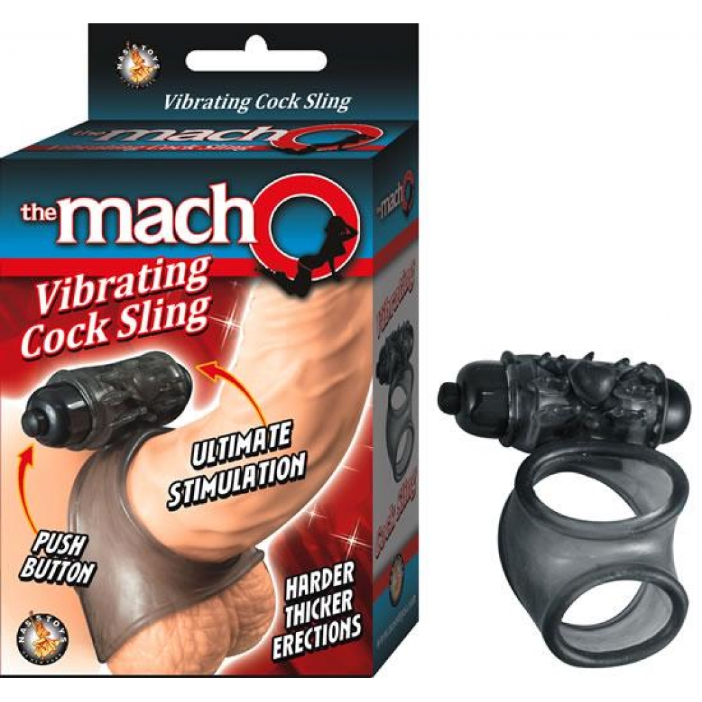 Black Macho Vibrating Cock Sling