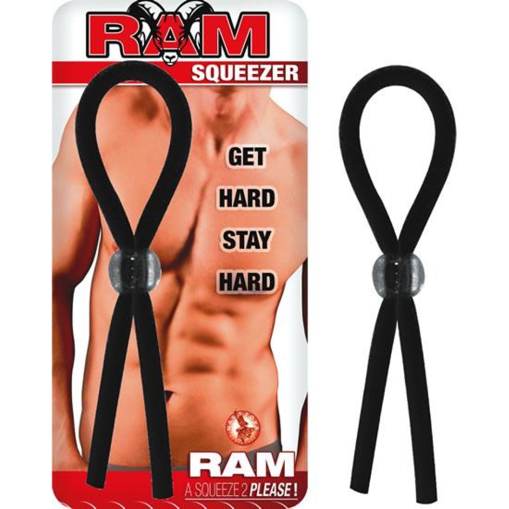 Ram Squeezer Cock Ring - Black