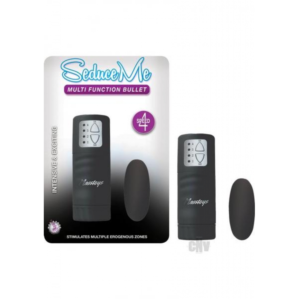 Seduce Me Multi Function Bullet Vibrator Black - Nasstoys