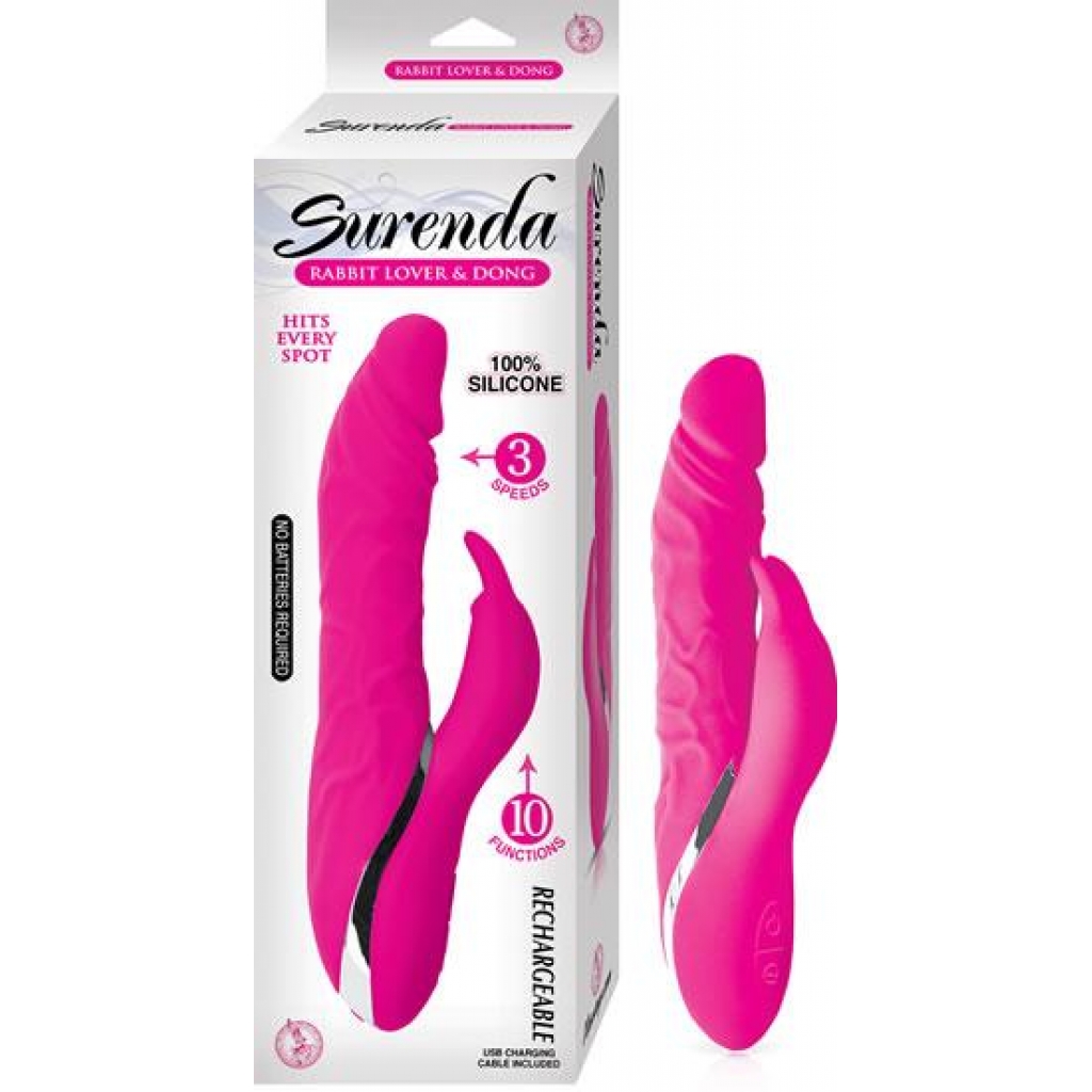 Surenda Rabbit Lover & Dong Pink Vibrator - Nasstoys