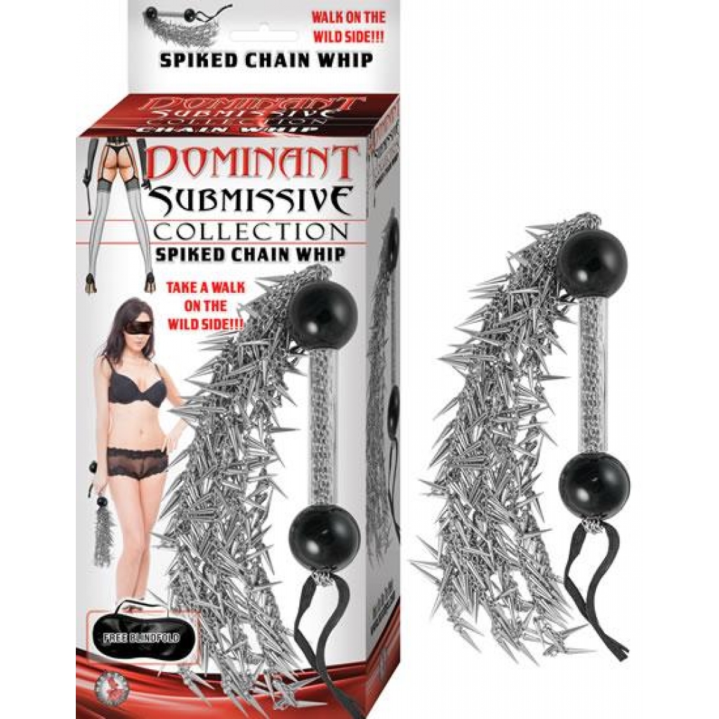 Dominant Submissive Collection Spiked Chain Whip - Nasstoys