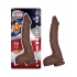 All American Ultra Whoppers 11 inches Curved Dong Brown - Nasstoys