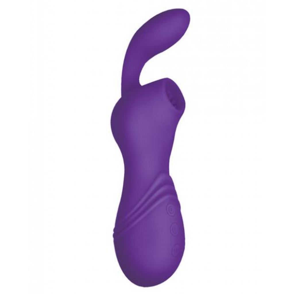 Infinitt Suction Massager Two Purple Vibrator - Nasstoys