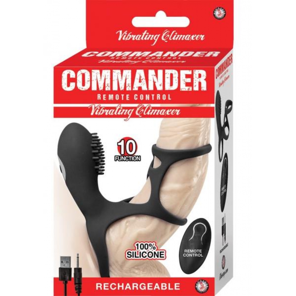 Commander Remote Vibe Climaxer Black - Novelties By Nass-walk Inc