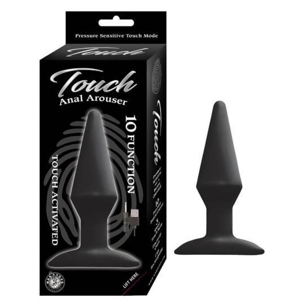 Touch Anal Arouser Black Touch-Activated Butt Plug - Nasstoys