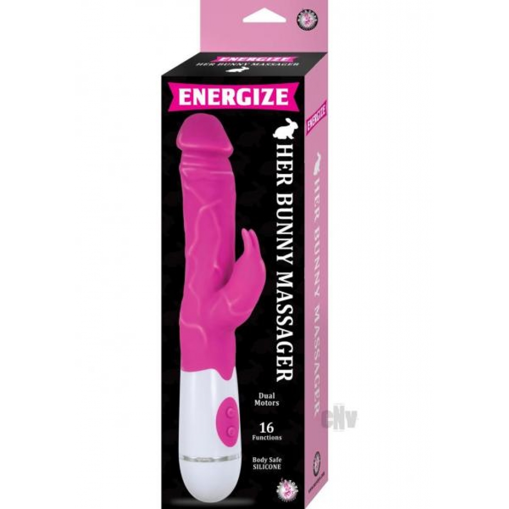 Energize Her Bunny Massager Pink - Novelties By Nass-walk Inc