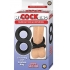 My Cockring Figure Eight Cock & Scrotum Ring Black - Nasstoys