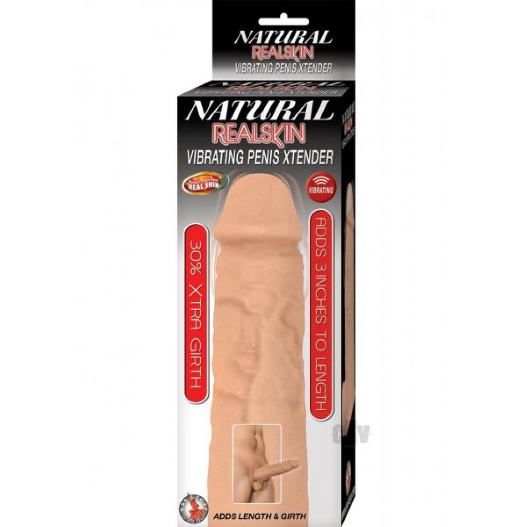 Natural Realskin Vibe Penis Xtend White