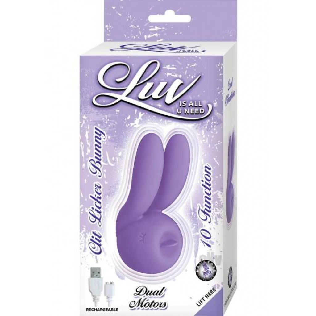 Luv Clit Licker Bunny Purple - Novelties By Nass-walk Inc