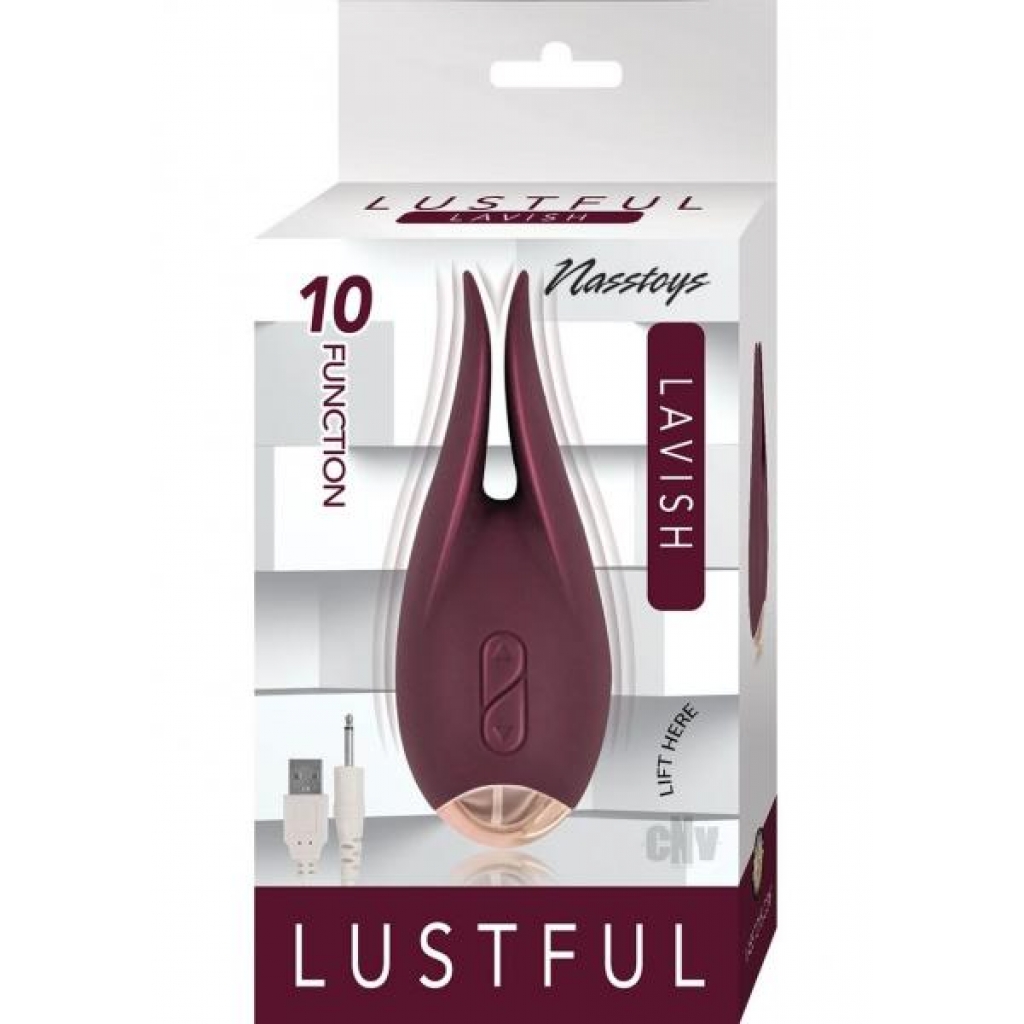 Lustful Lavish Eggplant Vibrator with 10 Functions