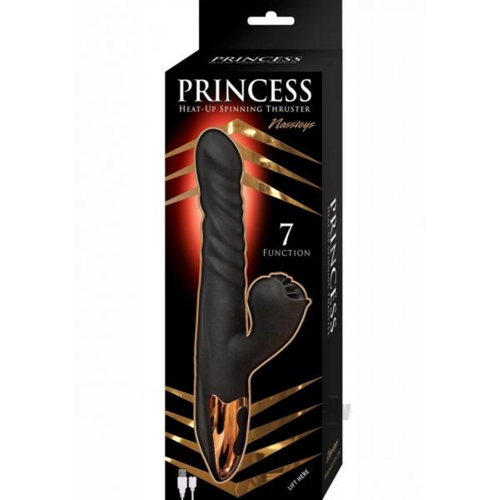 Princess Heat Up Spin Thruster Black Vibrator