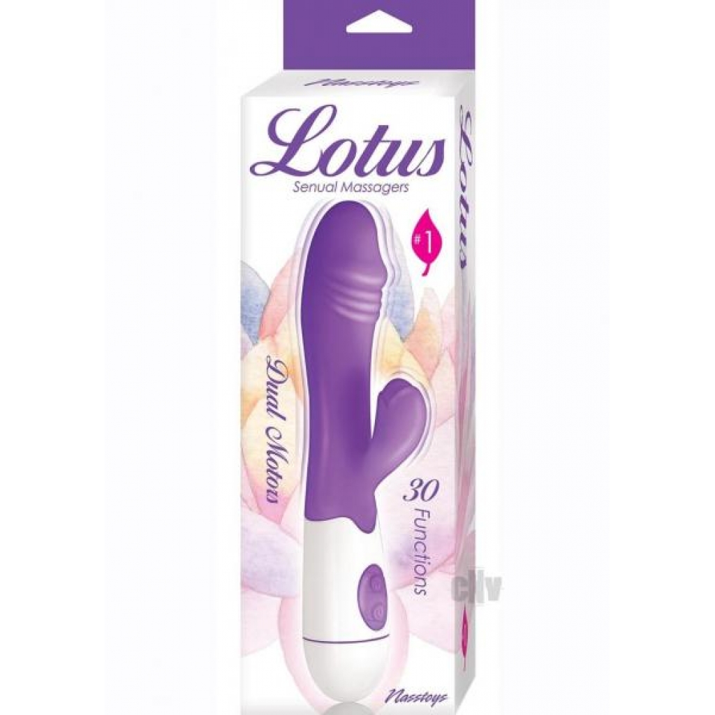 Lotus Sensual Massager 1 Purple - Novelties By Nass-walk Inc