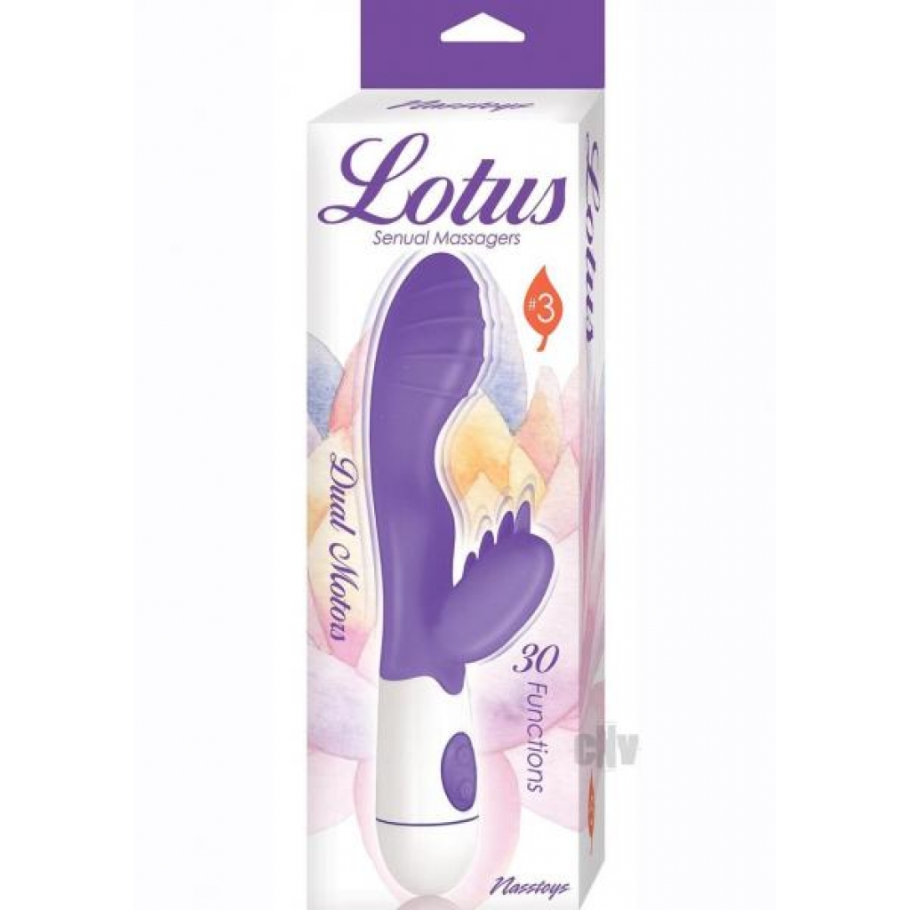 Lotus Sensual Massager 3 Purple - Novelties By Nass-walk Inc