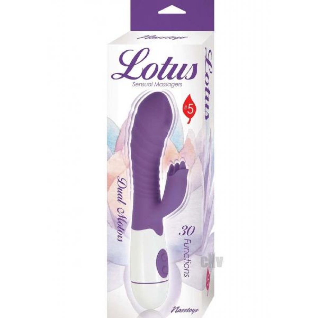 Lotus Sensual Massager 5 Purple - Novelties By Nass-walk Inc