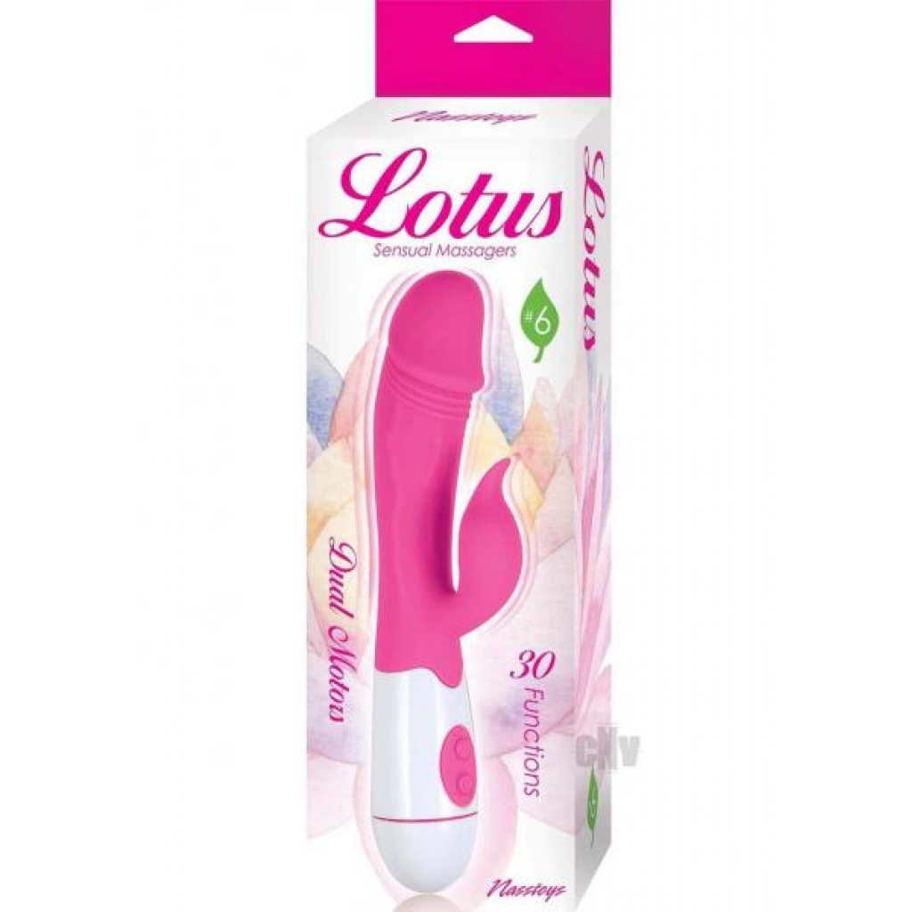 Lotus Sensual Massager 6 Pink - Novelties By Nass-walk Inc