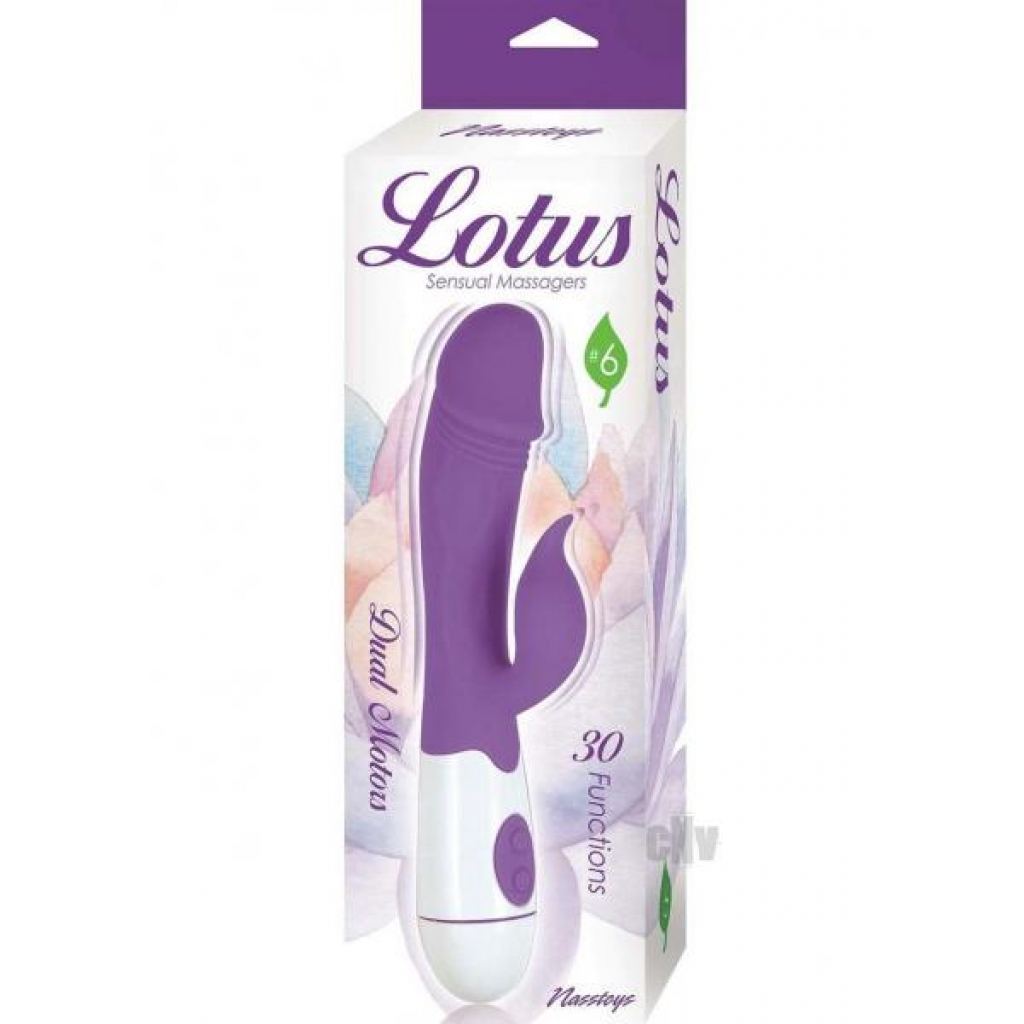 Lotus Sensual Massager 6 Purple - Novelties By Nass-walk Inc