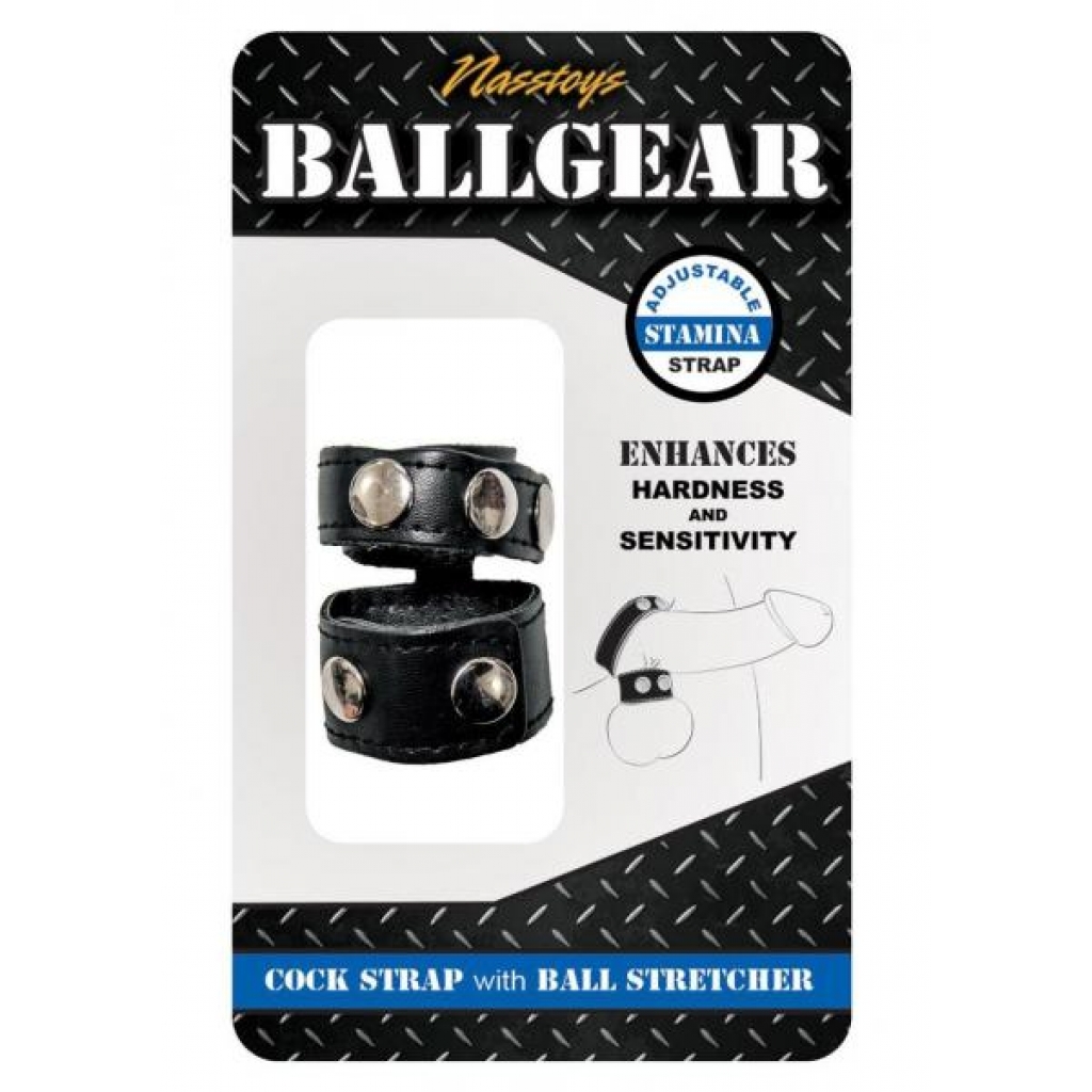 Ballgear Cock Strap with Ball Stretch Black