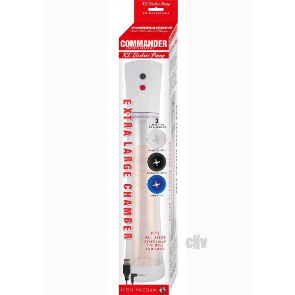 Commander XL Electric Pump - White